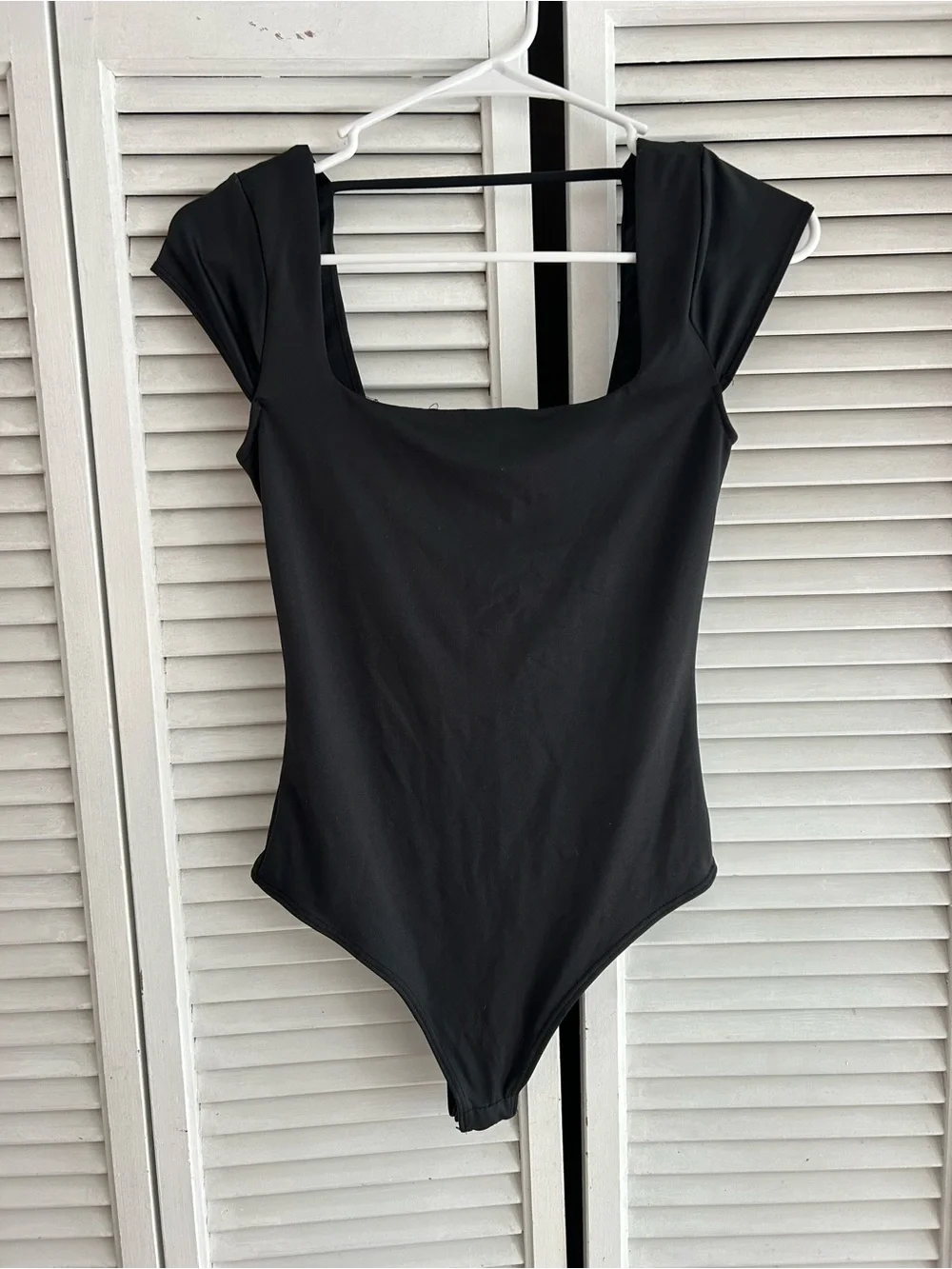 Black Square Neck Bodysuit Size small